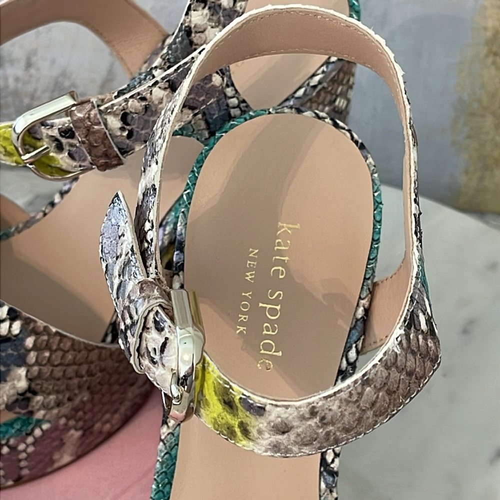 Kate Spade Grace Platform Sandals - Lemon Sorbet (8.5) 🎁😍💗 - Picture 4 of 8
